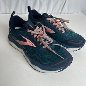 Brooks Caldera 4 Women's Size 7M Trail Running Shoes Teal Pink Sport Brand‎ New